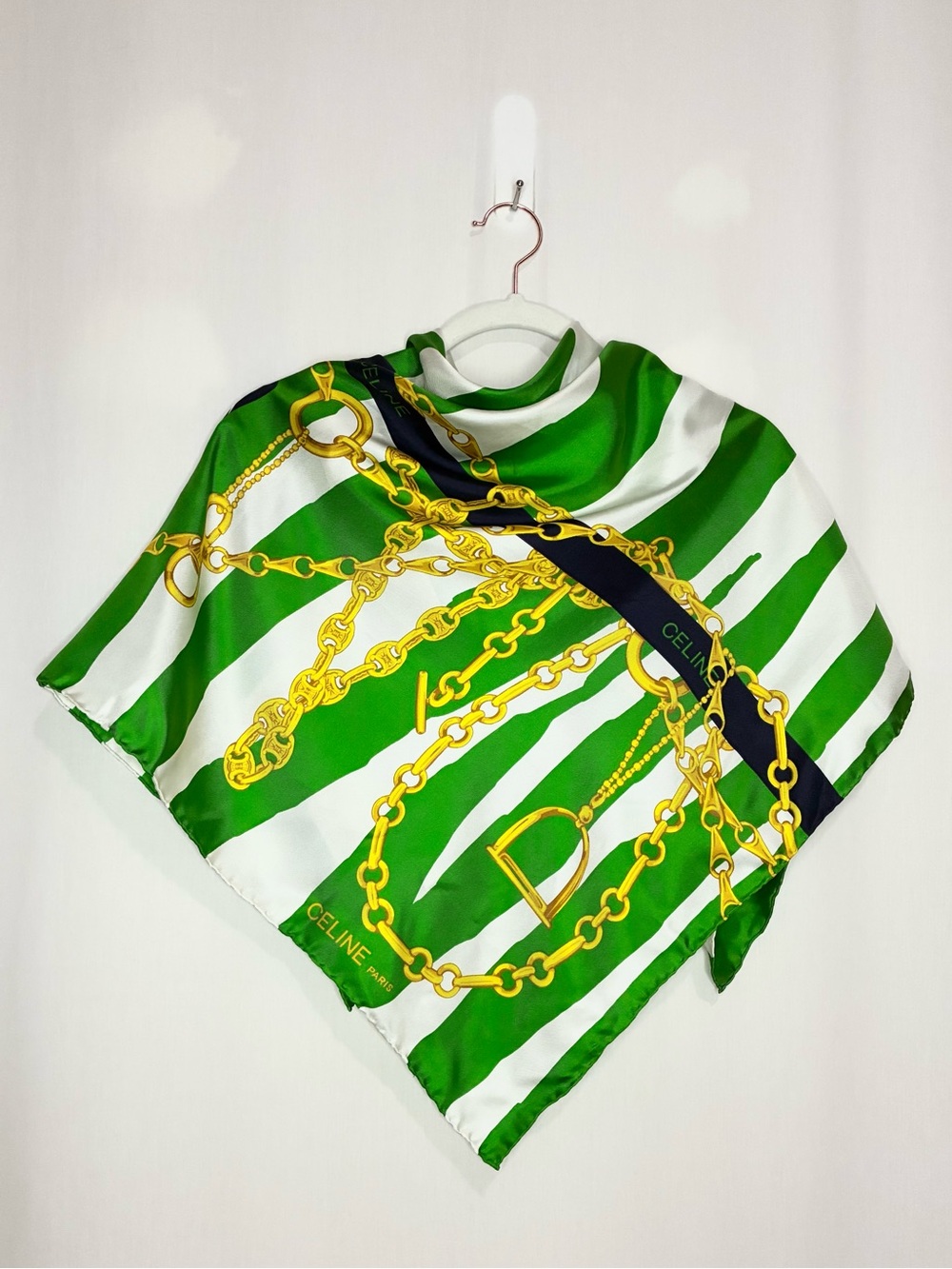 Celine Vintage Silk Printed Scarf